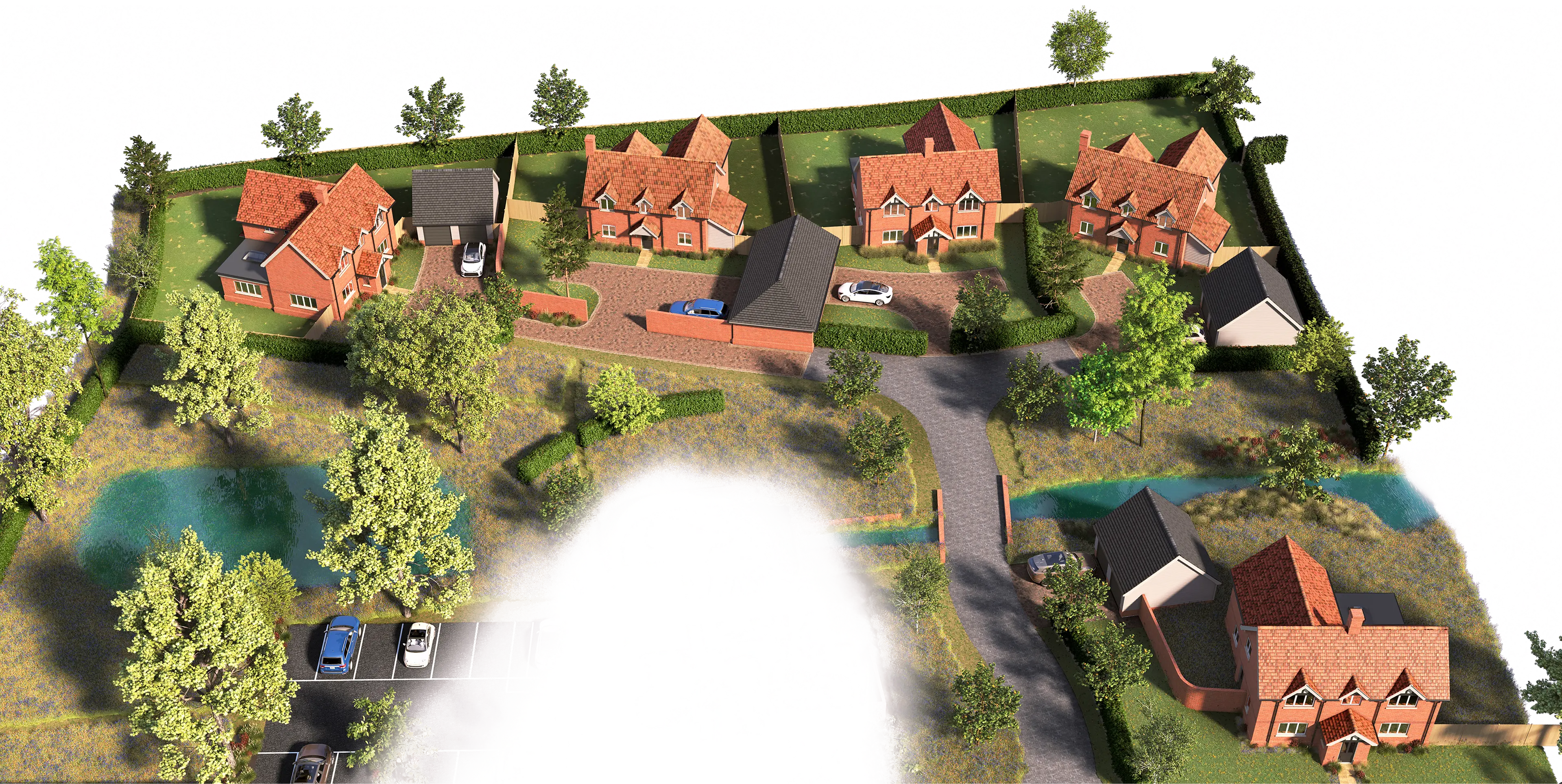 Chequers Way from above